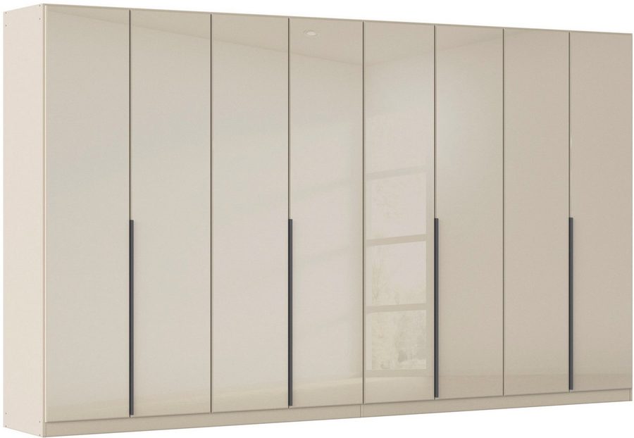OTTO home Drehtürenschrank Kleiderschrank Kleiderschränke Schrank Garderobe AGORDO mit Glasfront (in zwei Griff-Farben, Breiten 91-405 cm) durchdachte Innenausstattung, in 8 Breiten und 2 Höhen MADE IN GERMANY