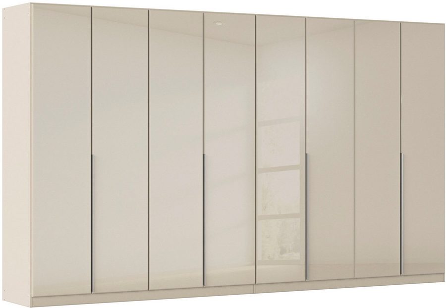 OTTO home Drehtürenschrank Kleiderschrank Kleiderschränke Schrank Garderobe AGORDO mit Glasfront (in zwei Griff-Farben, Breiten 91-405 cm) durchdachte Innenausstattung, in 8 Breiten und 2 Höhen MADE IN GERMANY