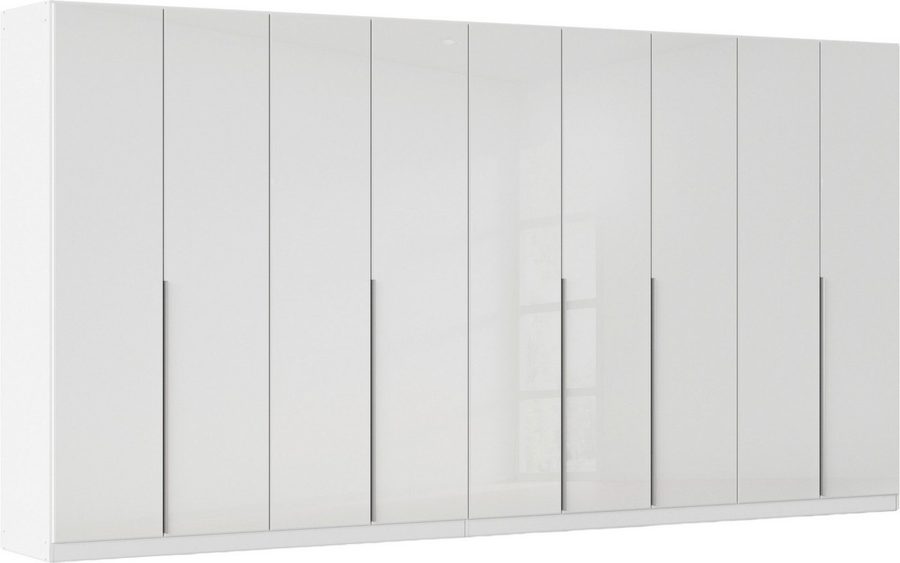 OTTO home Drehtürenschrank Kleiderschrank Kleiderschränke Schrank Garderobe AGORDO mit Glasfront (in zwei Griff-Farben, Breiten 91-405 cm) durchdachte Innenausstattung, in 8 Breiten und 2 Höhen MADE IN GERMANY