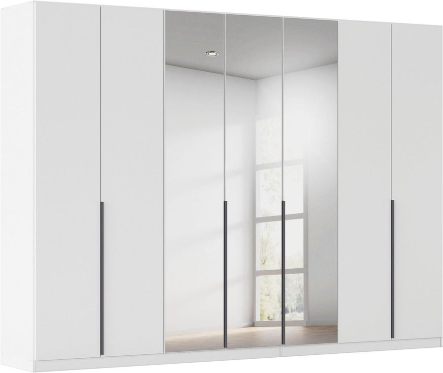 OTTO home Drehtürenschrank Kleiderschrank Schrank Garderobe AGORDO mit Dekor- oder Hochglanzfront (in zwei Griff-Farben, Breiten 91-405 cm) durchdachte Innenausstattung, in 8 Breiten und 2 Höhen MADE IN GERMANY