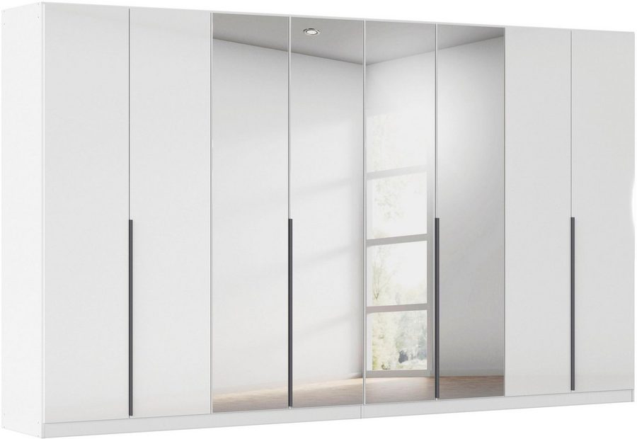 OTTO home Drehtürenschrank Kleiderschrank Schrank Garderobe AGORDO mit Dekor- oder Hochglanzfront (in zwei Griff-Farben, Breiten 91-405 cm) durchdachte Innenausstattung, in 8 Breiten und 2 Höhen MADE IN GERMANY