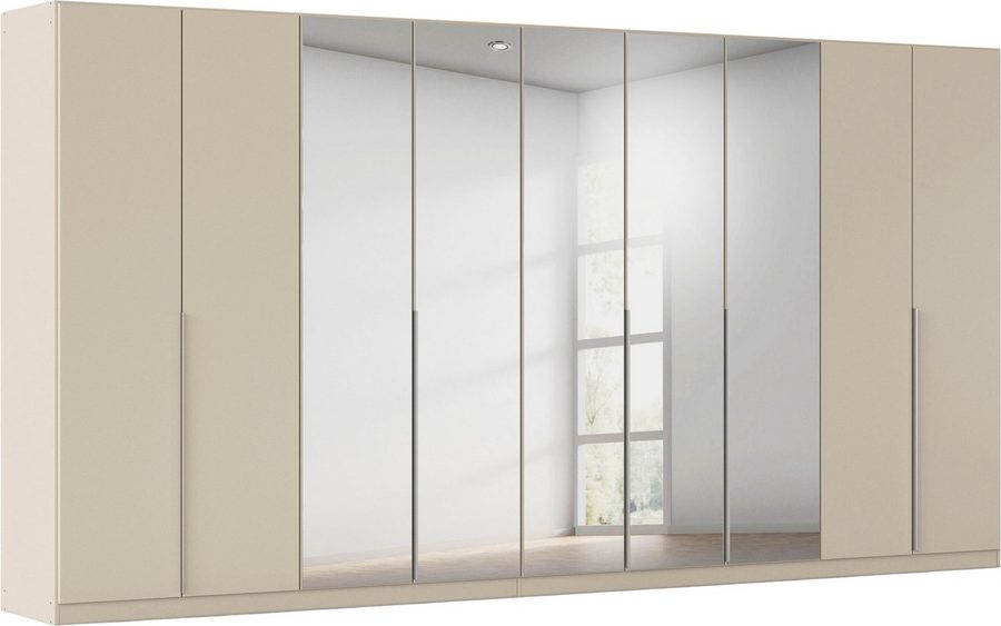 OTTO home Drehtürenschrank Kleiderschrank Schrank Garderobe AGORDO mit Dekor- oder Hochglanzfront (in zwei Griff-Farben, Breiten 91-405 cm) durchdachte Innenausstattung, in 8 Breiten und 2 Höhen MADE IN GERMANY