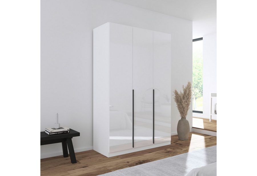 OTTO home Kleiderschrank Schrank Schlafzimmer Garderobe Stauraum AGORDO Front Dekor/Hochglanz (in zwei Griff-Farben, Breiten 91-405 cm, Dekor- oder Hochglanzfront) durchdachte Innenausstattung, in 8 Breiten und 2 Höhen MADE IN GERMANY von OTTO home