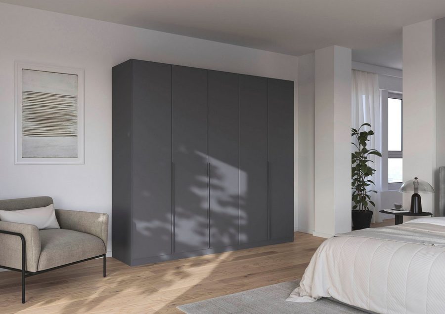 OTTO home Kleiderschrank Schrank Schlafzimmer Garderobe Stauraum AGORDO Front Dekor/Hochglanz (in zwei Griff-Farben, Breiten 91-405 cm, Dekor- oder Hochglanzfront) durchdachte Innenausstattung, in 8 Breiten und 2 Höhen MADE IN GERMANY von OTTO home