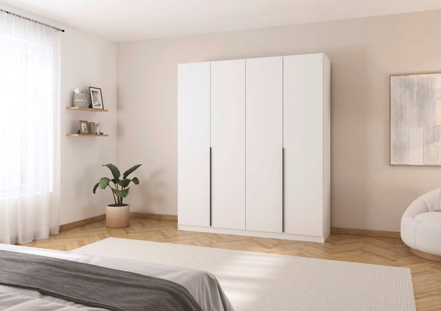 OTTO home Kleiderschrank Schrank Schlafzimmer Garderobe Stauraum AGORDO Front Dekor/Hochglanz (in zwei Griff-Farben, Breiten 91-405 cm, Dekor- oder Hochglanzfront) durchdachte Innenausstattung, in 8 Breiten und 2 Höhen MADE IN GERMANY von OTTO home