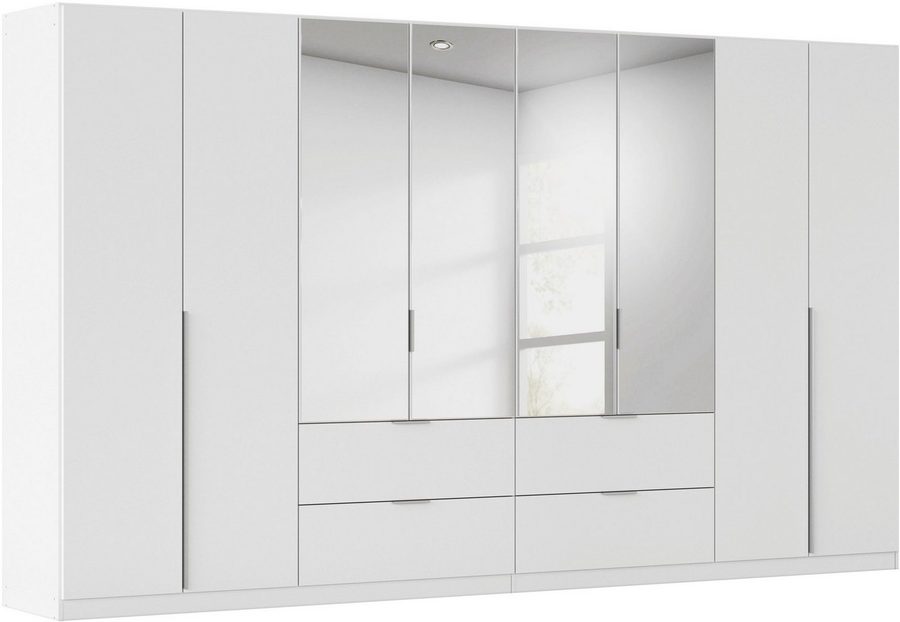 OTTO home Drehtürenschrank Kleiderschrank Schrank Garderobe AGORDO mit Dekor- oder Hochglanzfront (in zwei Griff-Farben, Breiten 91-360 cm) mit Außenschubkästen, in 7 Breiten und 2 Höhen MADE IN GERMANY