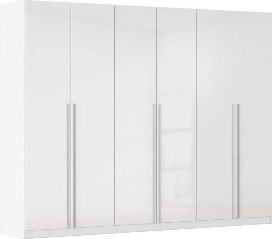 rauch Kleiderschrank Schrank Drehtürenschrank Ankleide Garderobe Schlafzimmerschrank LORCA (Breiten: 181/271 cm, Höhe: 210 cm) mit langen Griffstangen, elegante Hochglanz-Front MADE IN GERMANY