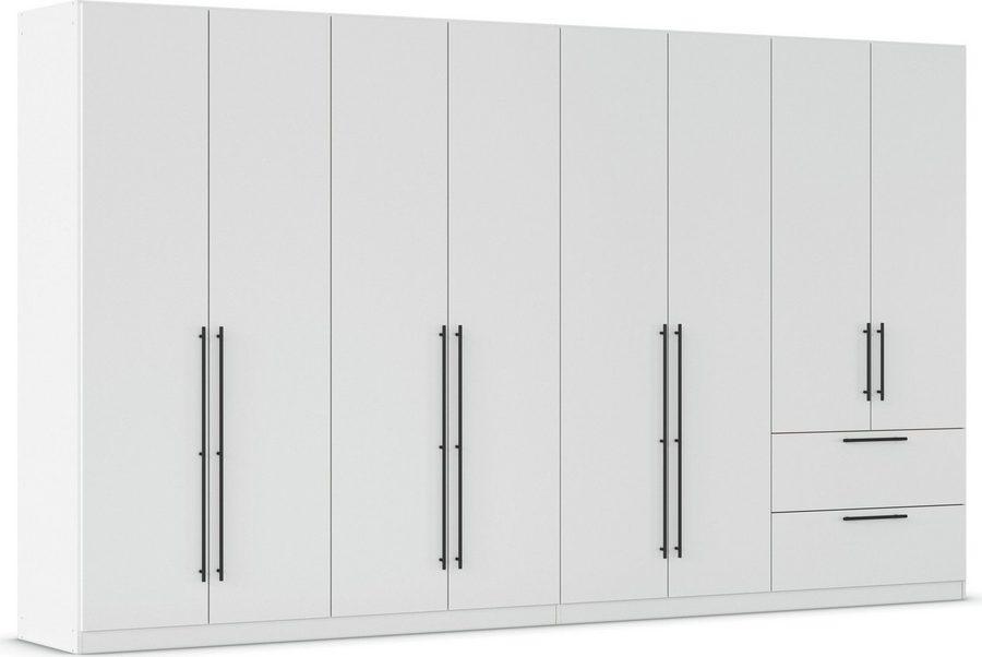 OTTO home Kleiderschrank Mehrzweckschrank Aktenschrank Möbel Mietswohnung Schlafzimmer AVOLA (3 verschiedene Ausstattungen BASIC/CLASSIC/PREMIUM (inkl. SOFT-CLOSE) mit hochwertigen Stangengriffen aus Metall in Schwarz MADE IN GERMANY