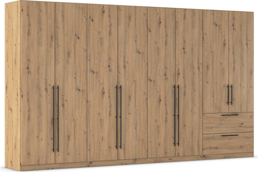 OTTO home Kleiderschrank Mehrzweckschrank Aktenschrank Möbel Mietswohnung Schlafzimmer AVOLA (3 verschiedene Ausstattungen BASIC/CLASSIC/PREMIUM (inkl. SOFT-CLOSE) mit hochwertigen Stangengriffen aus Metall in Schwarz MADE IN GERMANY