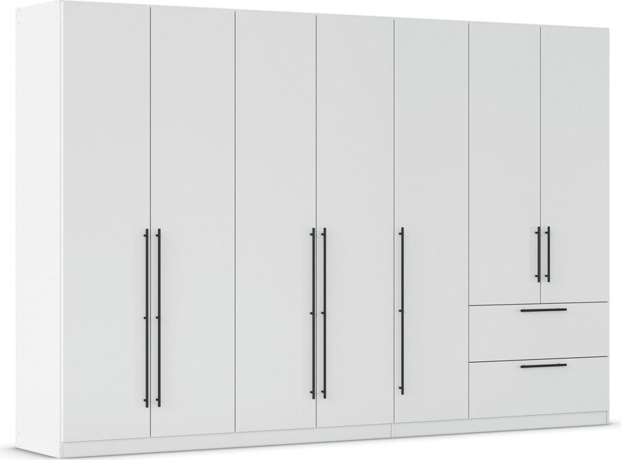OTTO home Kleiderschrank Mehrzweckschrank Aktenschrank Möbel Mietswohnung Schlafzimmer AVOLA (3 verschiedene Ausstattungen BASIC/CLASSIC/PREMIUM (inkl. SOFT-CLOSE) mit hochwertigen Stangengriffen aus Metall in Schwarz MADE IN GERMANY