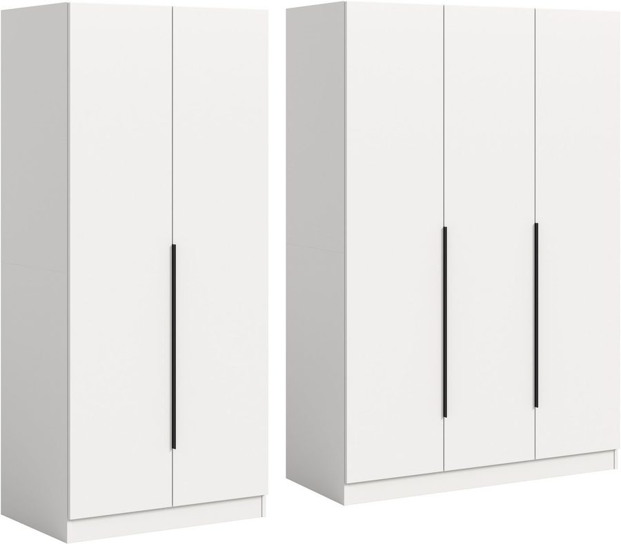 Home affaire Schrank-Set Skarde moderner Kleiderschrank Schlafzimmerschrank, (1-St., wähle deine beste Schrank Kombination), Skarde Kleiderschrank 200 cm, 2 Kleiderstangen und 5 Böden