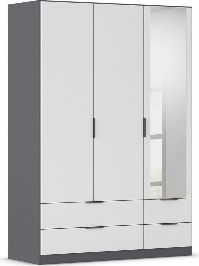 rauch Kleiderschrank Drehtürenschrank Schrank Garderobe Ankleide Schlafzimmer LAGOA (3 verschiedene Ausstattungen BASIC/CLASSIC/PREMIUM (inkl. SOFT-CLOSE) geräumige Schubladen, 3 Breiten, optional mit Aufsatz MADE IN GERMANY von Rauch