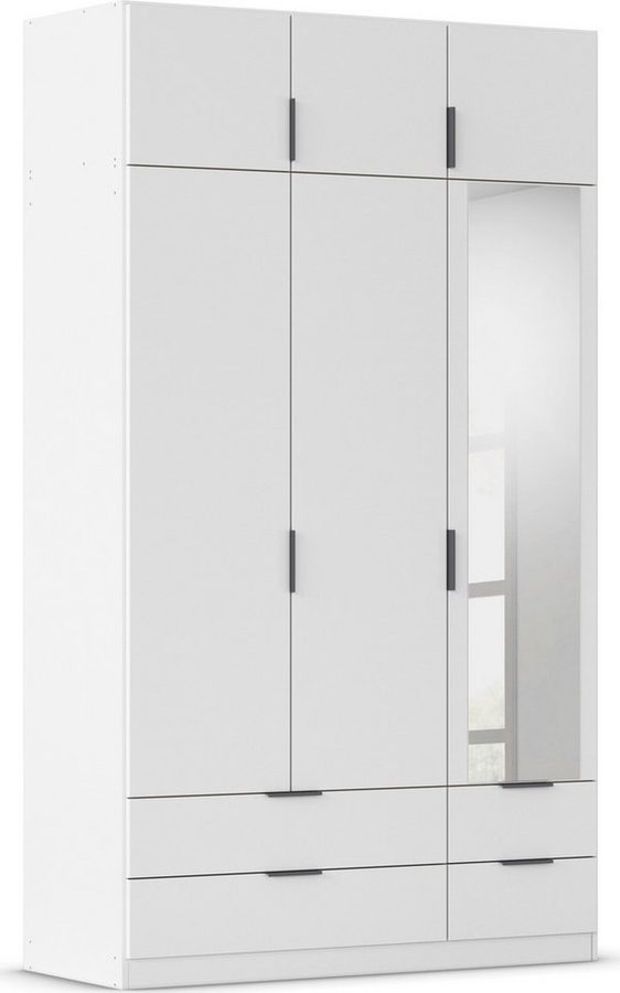 rauch Kleiderschrank Drehtürenschrank Schrank Garderobe Ankleide Schlafzimmer LAGOA (3 verschiedene Ausstattungen BASIC/CLASSIC/PREMIUM (inkl. SOFT-CLOSE) geräumige Schubladen, 3 Breiten, optional mit Aufsatz MADE IN GERMANY