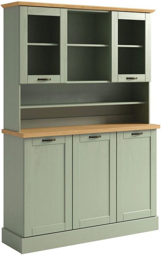Home affaire Küchenbuffet Teramo Breite/Höhe 126/181 cm, mit Metallgriffen