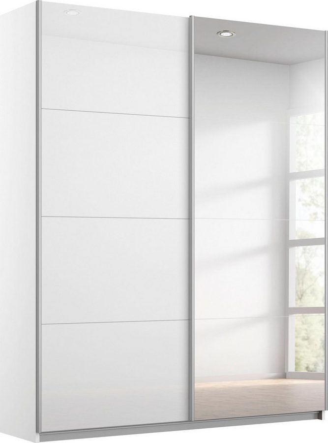 OTTO home Schwebetürenschrank Kleiderschrank Schrank Garderobe Schlafzimmerschrank THANOS (3 verschiedene Ausstattungen BASIC/CLASSIC/PREMIUM (inkl. SOFT-CLOSE) Optional mit Spiegel, Metall-Griffleisten alufarben MADE IN GERMANY