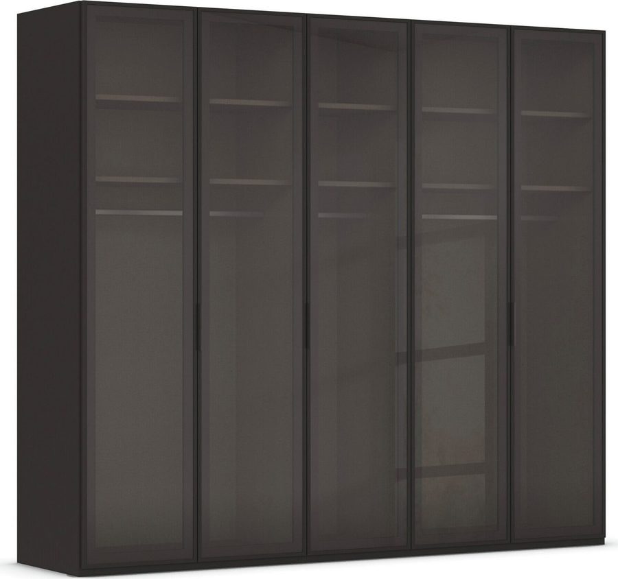 rauch Kleiderschrank Schrank Garderobe SKAT SHINE Breiten 151/201/251/301cm, Höhe 223/235cm (3 verschiedene Ausstattungen BASIC/CLASSIC/PREMIUM (inkl. SOFT-CLOSE) edle Schrankfront mit hochwertigen Glasrahmentüren MADE IN GERMANY