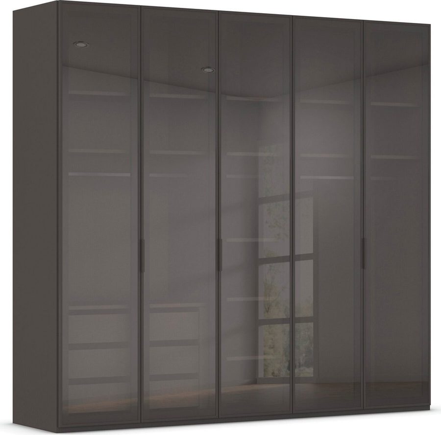 rauch Kleiderschrank Schrank Garderobe SKAT SHINE Breiten 151/201/251/301cm, Höhe 223/235cm (3 verschiedene Ausstattungen BASIC/CLASSIC/PREMIUM (inkl. SOFT-CLOSE) edle Schrankfront mit hochwertigen Glasrahmentüren MADE IN GERMANY