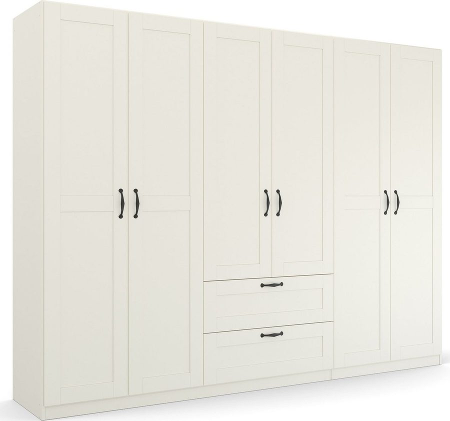 rauch Drehtürenschrank Kleiderschrank Schrank Garderobe Ankleide COTTAGE BY QUADRA SPIN (Breiten: 181/226/271 cm, Höhe 210 cm) in skandinavischem Landhausstil, mit Schubladen