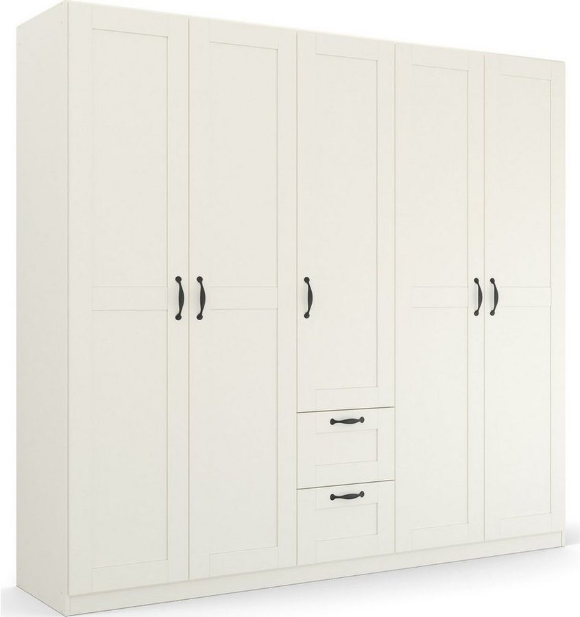 rauch Drehtürenschrank Kleiderschrank Schrank Garderobe Ankleide COTTAGE BY QUADRA SPIN (Breiten: 181/226/271 cm, Höhe 210 cm) in skandinavischem Landhausstil, mit Schubladen