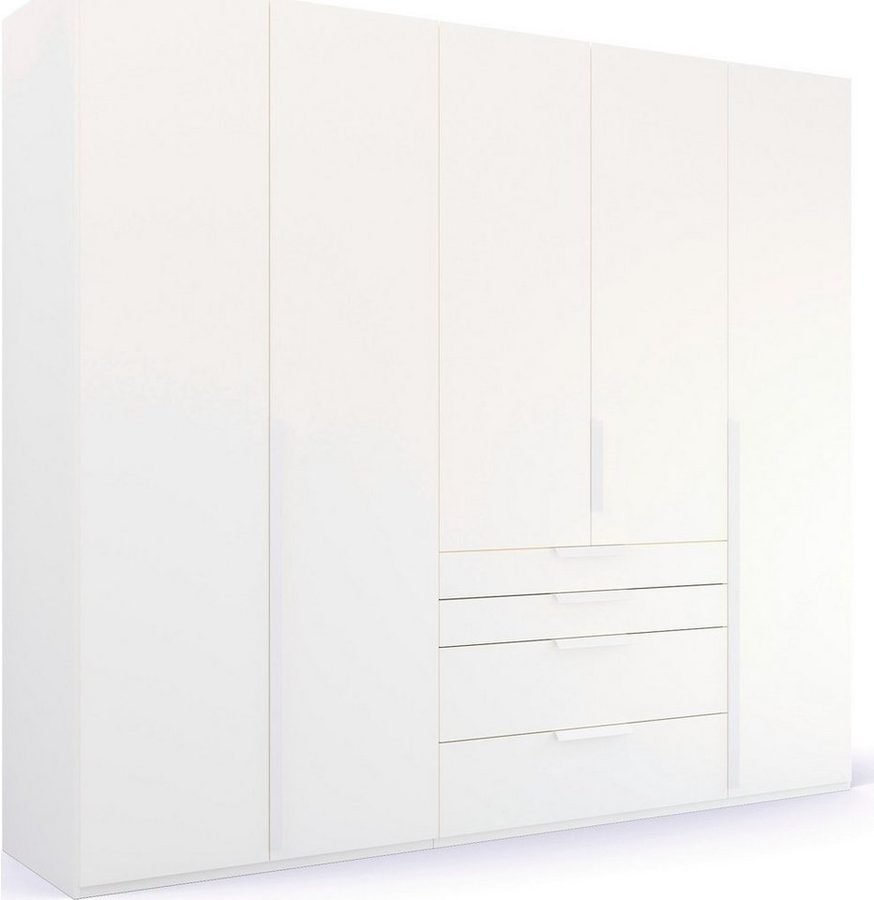 rauch Drehtürenschrank Kleiderschrank Schrank Garderobe Wäscheschrank PURISMA (in den Breiten 151/201/251/301 cm, inkl. SOFT-CLOSE-FUNKTION) mit Schubladen und umfangreichem Zubehör MADE IN GERMANY