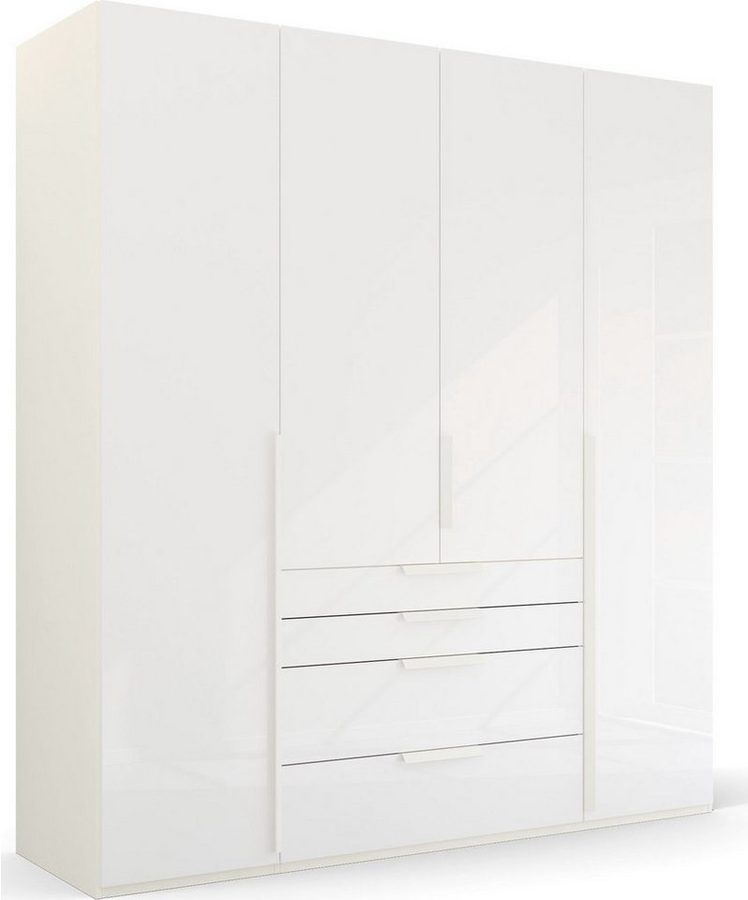 rauch Drehtürenschrank Kleiderschrank Schrank Garderobe Wäscheschrank PURISMA Glasfront (in den Breiten 151/201/251/301 cm, inkl. SOFT-CLOSE-FUNKTION) mit Schubladen und umfangreichem Zubehör MADE IN GERMANY