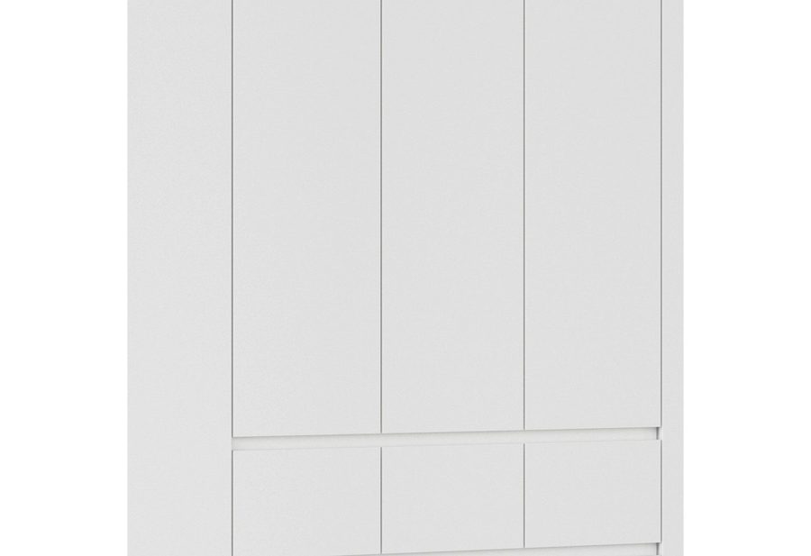 rauch Drehtürenschrank Mehrzweckschrank Aktenschrank Mietswohnung Garderobe MAINZ 226cm breit (3 verschiedene Ausstattungen BASIC/CLASSIC/PREMIUM (inkl. SOFT-CLOSE) grifflose Front, Außentüren mit Push-to-Open Funktion MADE IN GERMANY