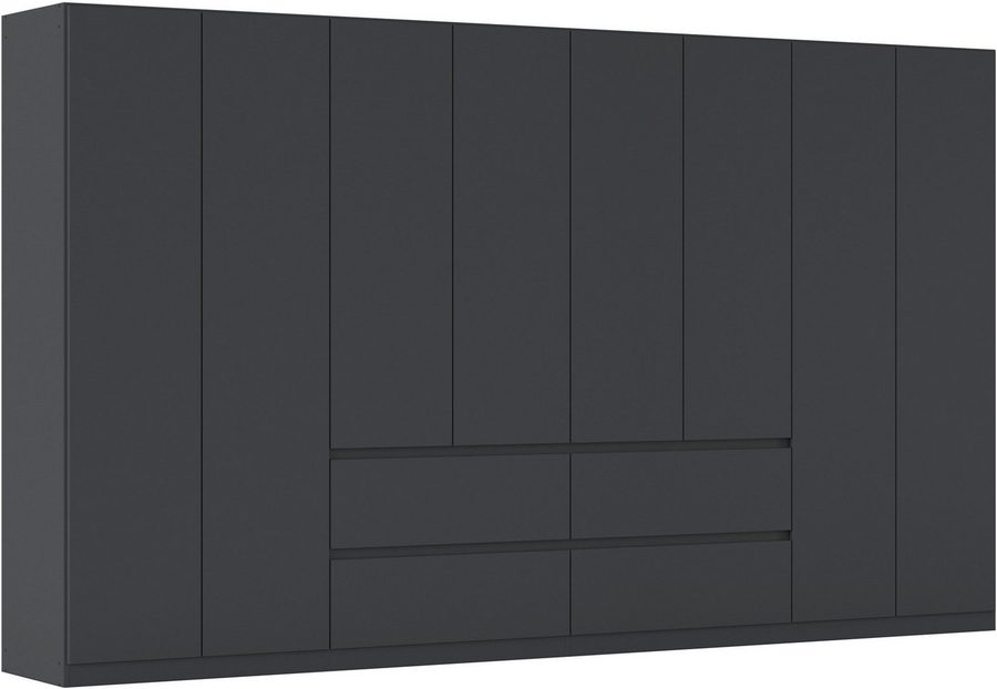 rauch Drehtürenschrank Mehrzweckschrank Aktenschrank Mietswohnung Garderobe MAINZ 360cm breit (3 verschiedene Ausstattungen BASIC/CLASSIC/PREMIUM (inkl. SOFT-CLOSE) grifflose Front, Außentüren mit Push-to-Open Funktion MADE IN GERMANY