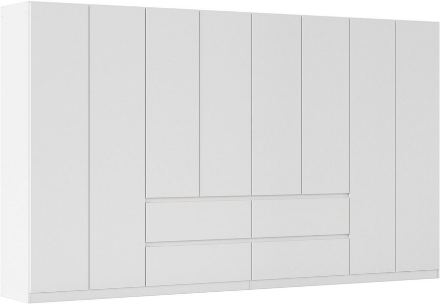rauch Drehtürenschrank Mehrzweckschrank Aktenschrank Mietswohnung Garderobe MAINZ 360cm breit (3 verschiedene Ausstattungen BASIC/CLASSIC/PREMIUM (inkl. SOFT-CLOSE) grifflose Front, Außentüren mit Push-to-Open Funktion MADE IN GERMANY