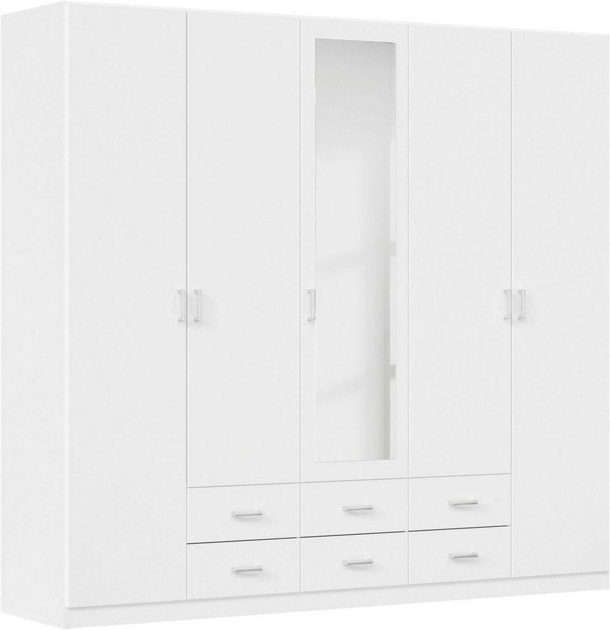rauch Kleiderschrank Schrank Garderobe Mehrzweckschrank Schlafzimmer Ankleide Möbel GAMMA (in 3 Ausstattungen BASIC/CLASSIC/PREMIUM (inkl. SOFT-CLOSE-Funktion) Weiß, 226 cm breit, 6 Schubladen MADE IN GERMANY von Rauch
