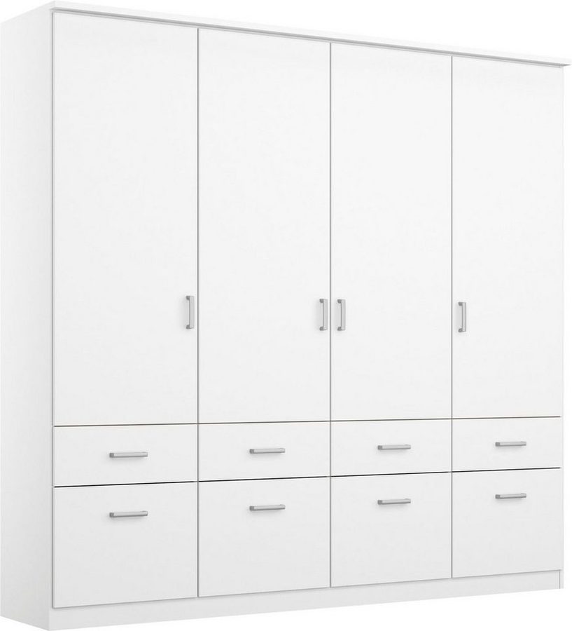 rauch Kleiderschrank Kleiderschrank Schrank Garderobe deckenhoher Schrank BREMEN (optional mit Spiegel, Breiten: 91/136/181 cm, Höhe: 199 cm) in vielen Farbvariationen, inkl. Kranzblende MADE IN GERMANY von Rauch