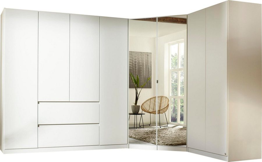 rauch Schrank-Set Kleiderschrank Schrank Garderobe Wäscheschrank Ankleide NIDDA, (Set, Größe 298x208 cm), grifflose Front sowie Push-to-Open Funktion MADE IN GERMANY