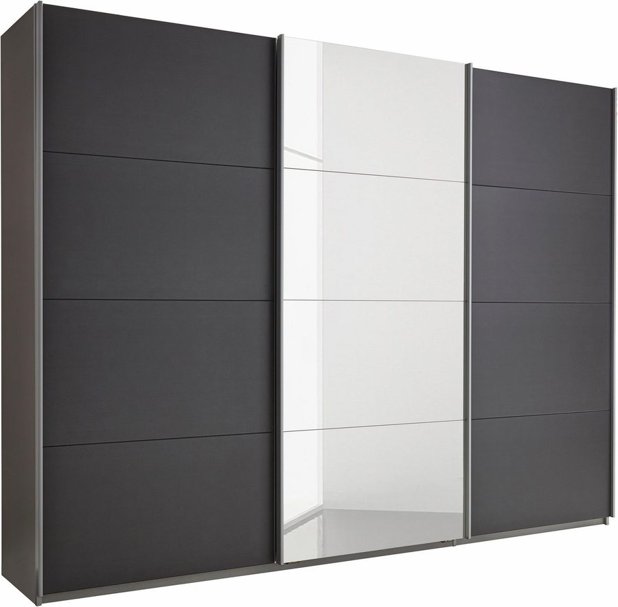 OTTO home Kleiderschrank Mehrzweckschrank Aktenschrank Möbel Mietswohnung Schlafzimmer DOBENE (erhältlich in Breite: 271 und 360 cm, Höhe: 210 cm) mit großen Spiegelelementen, inkl. Schubladeneinsatz MADE IN GERMANY