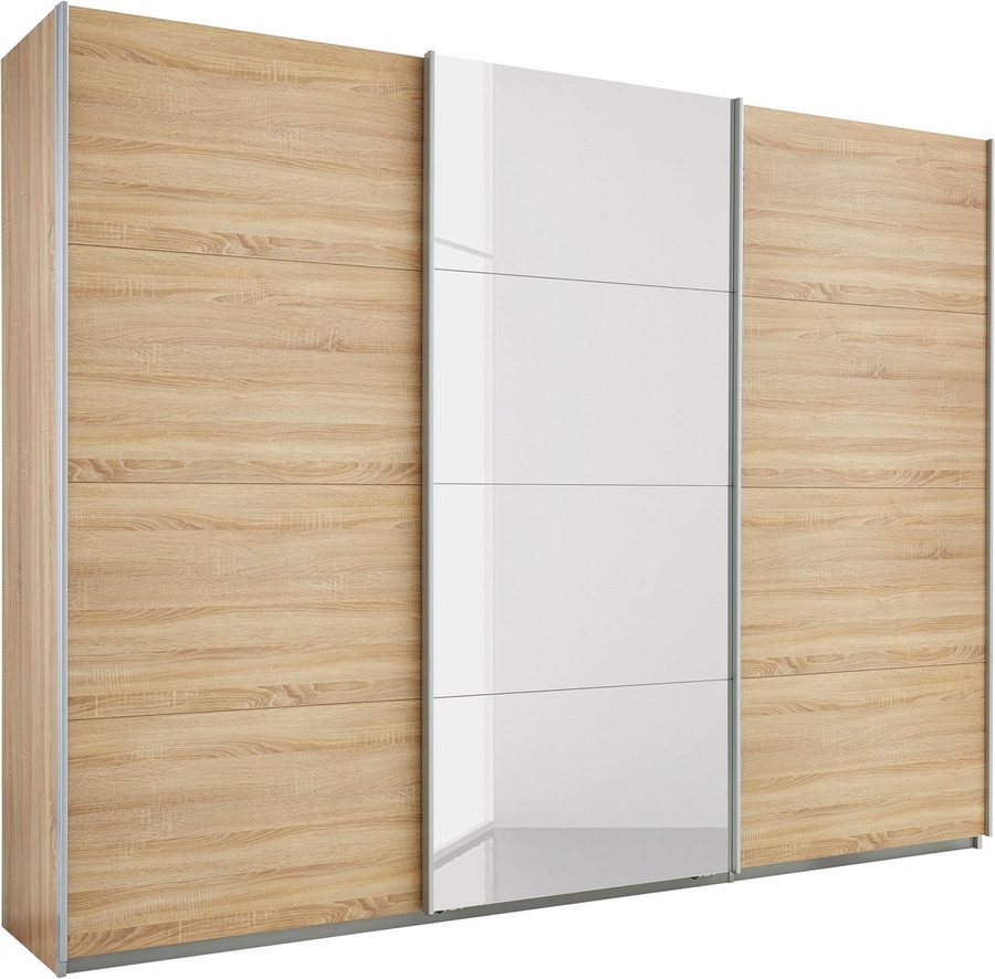 OTTO home Kleiderschrank Mehrzweckschrank Aktenschrank Möbel Mietswohnung Schlafzimmer DOBENE (erhältlich in Breite: 271 und 360 cm, Höhe: 210 cm) mit großen Spiegelelementen, inkl. Schubladeneinsatz MADE IN GERMANY