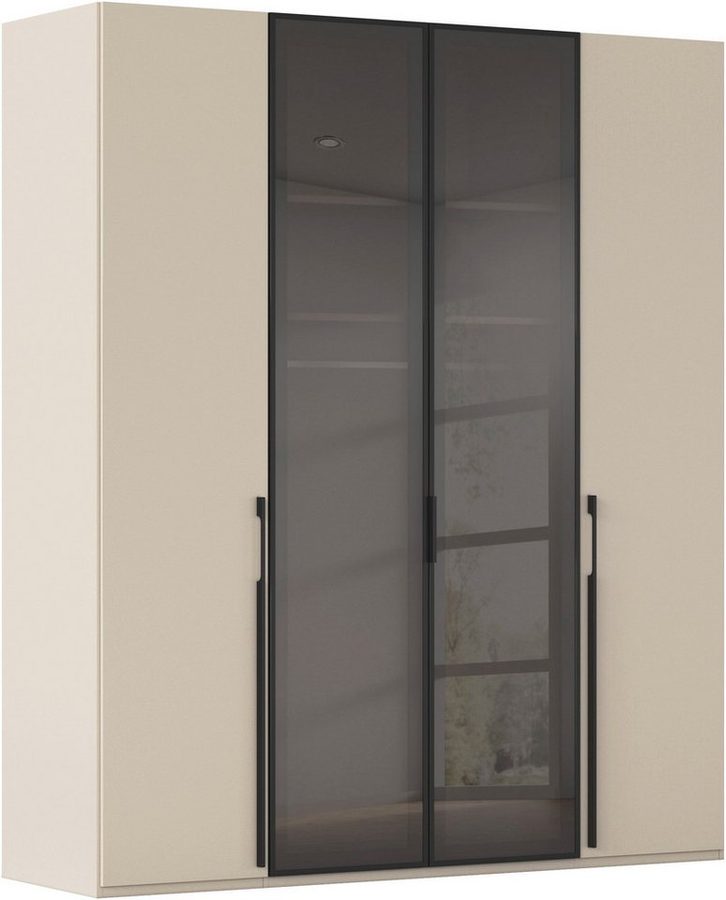 rauch Drehtürenschrank Schrank Garderobe SKAT SHINE Breiten 151/201/251/301cm, Höhe 223/235cm (3 verschiedene Ausstattungen BASIC/CLASSIC/PREMIUM (inkl. SOFT-CLOSE) edle Schrankfront mittig hochwertige Glasrahmentüren MADE IN GERMANY
