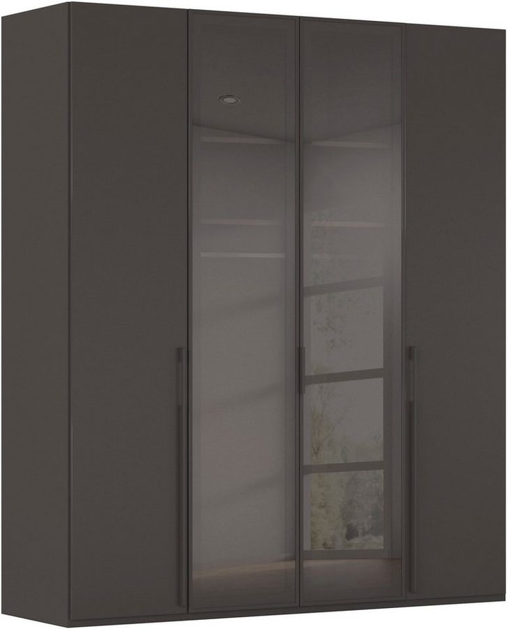 rauch Drehtürenschrank Schrank Garderobe SKAT SHINE Breiten 151/201/251/301cm, Höhe 223/235cm (3 verschiedene Ausstattungen BASIC/CLASSIC/PREMIUM (inkl. SOFT-CLOSE) edle Schrankfront mittig hochwertige Glasrahmentüren MADE IN GERMANY