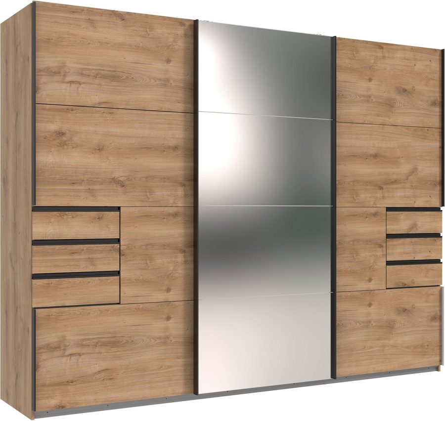 Wimex Schwebetürenschrank Saigon mit Spiegeltür, 3 Türen, 270cm breit