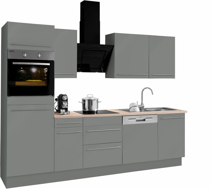 OPTIFIT Küchenzeile Bern, Breite 270 cm, wahlweise mit E-Geräten