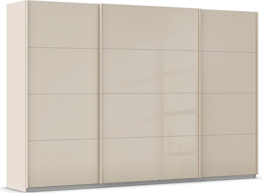 OTTO home Schwebetürenschrank Kleiderschrank Schrank Garderobe AGORDO mit Glasfront (Breiten 203/271/315/360 cm, Höhen 210/229 cm) durchdachte Innenausstattung, in 4 Breiten und 2 Höhen MADE IN GERMANY