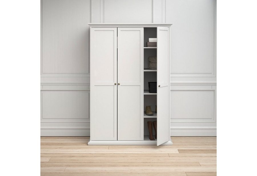 Home affaire Drehtürenschrank Paris im Landhaus-Stil aus schönem Holzfurnier, Höhe 200,5 cm (4 türig)