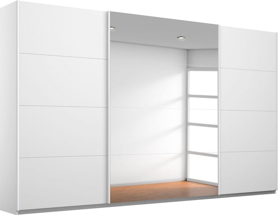 rauch Schwebetürenschrank Kleiderschrank Schrank Garderobe Wäscheschrank KEPAN inkl. Schubladen-Einsatz und extra Einlegeböden MADE IN GERMANY