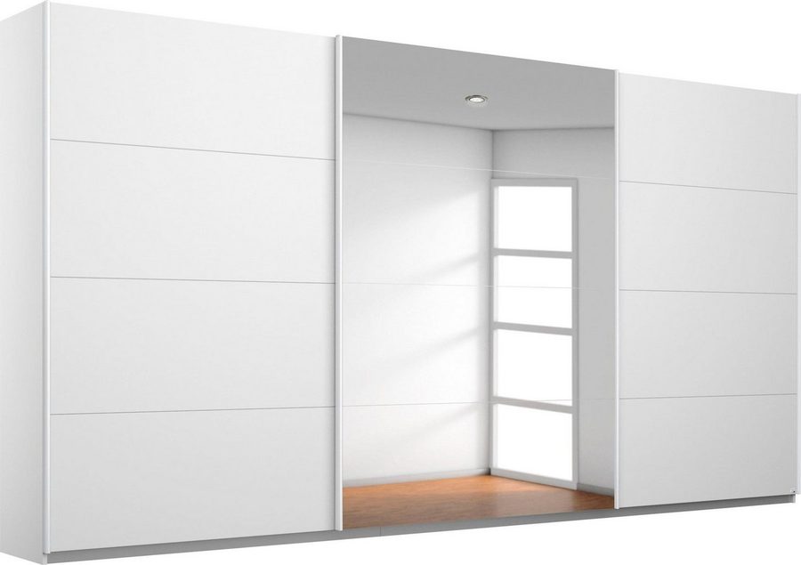rauch Schwebetürenschrank Kleiderschrank Schrank Garderobe Wäscheschrank KEPAN inkl. Schubladen-Einsatz und extra Einlegeböden MADE IN GERMANY
