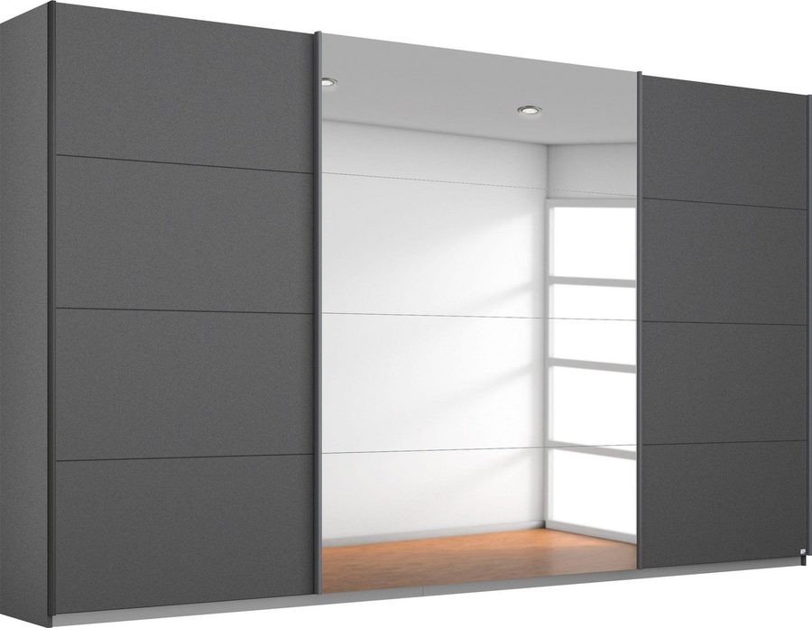 rauch Schwebetürenschrank Kleiderschrank Schrank Garderobe Wäscheschrank KEPAN inkl. Schubladen-Einsatz und extra Einlegeböden MADE IN GERMANY