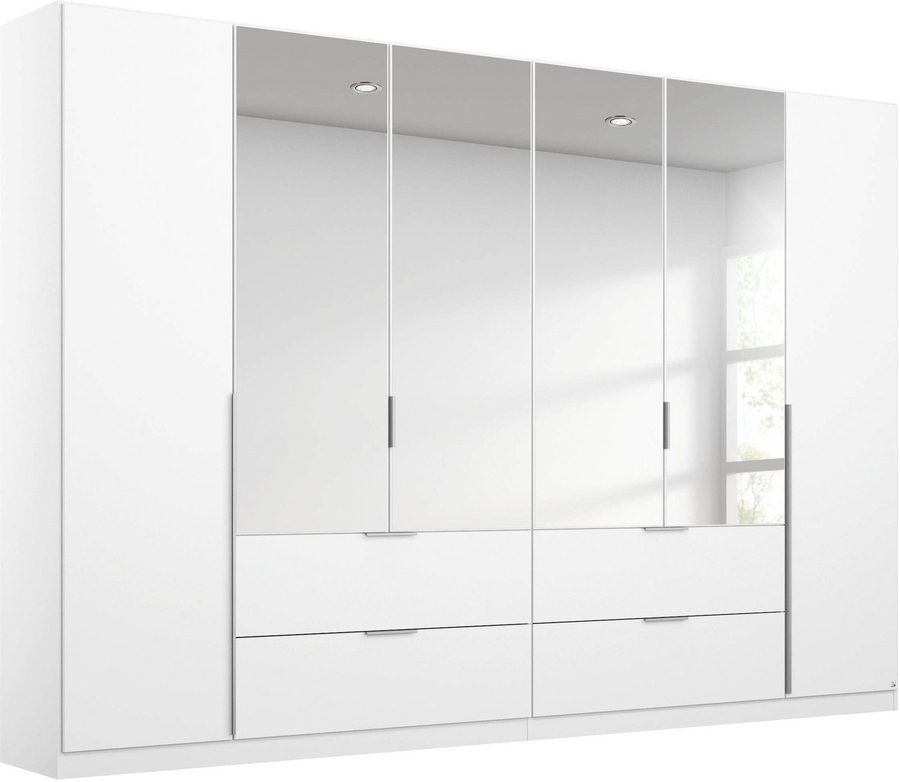 rauch Drehtürenschrank Kleiderschrank Schrank Ankleide Garderobe Schlafzimmerschrank MEMPHIS (Breiten: 181/225/270 cm, Höhe 210 cm) mit Spiegel und Schubladen, viel Stauraum MADE IN GERMANY