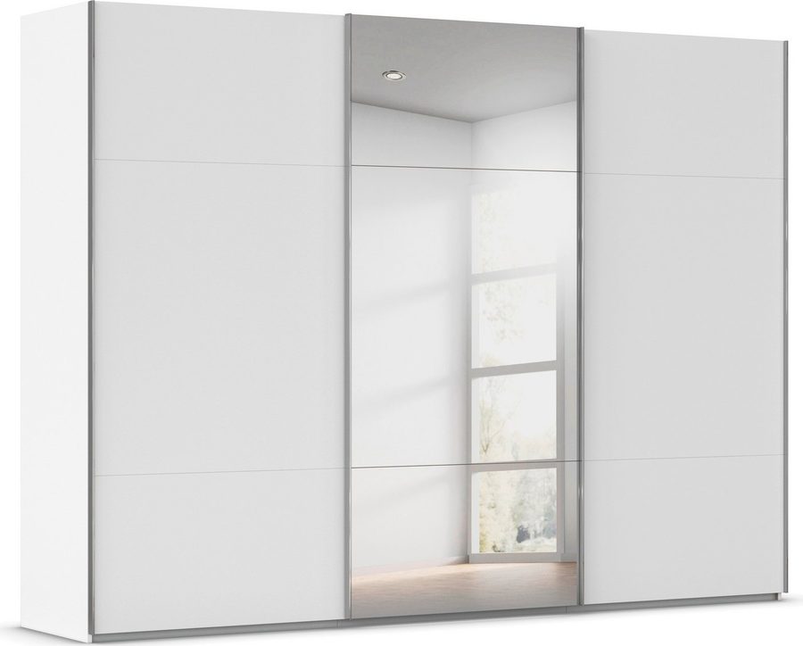 rauch Schwebetürenschrank Kleiderschrank Schrank Garderobe Schlafzimmerschrank CONTIDO (3 verschiedene Ausstattungen BASIC/CLASSIC/PREMIUM (inkl. SOFT-CLOSE) aus hochwertigem Material in 6 Breiten 2 Griff-Farben MADE IN GERMANY