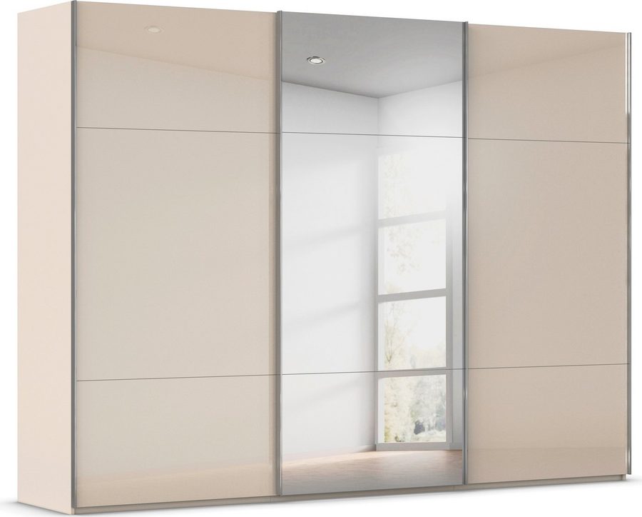 rauch Schwebetürenschrank Kleiderschrank Schrank Garderobe Schlafzimmerschrank CONTIDO (3 verschiedene Ausstattungen BASIC/CLASSIC/PREMIUM (inkl. SOFT-CLOSE) aus hochwertigem Material in 6 Breiten 2 Griff-Farben MADE IN GERMANY