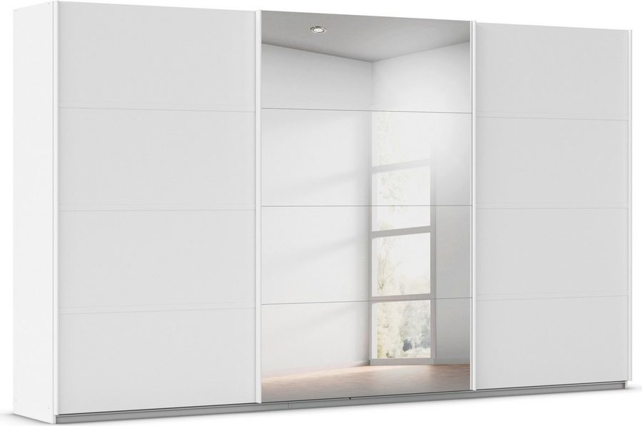 OTTO home Kleiderschrank Mehrzweckschrank Aktenschrank Möbel Mietswohnung Schlafzimmer AVOLA (3 verschiedene Ausstattungen BASIC/CLASSIC/PREMIUM (inkl. SOFT-CLOSE) mit eleganten Zierleisten in Chrom, Schwarz oder Weiß MADE IN GERMANY