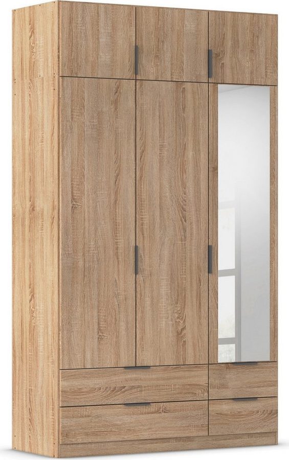 rauch Kleiderschrank Drehtürenschrank Schrank Garderobe Ankleide Schlafzimmer LAGOA (3 verschiedene Ausstattungen BASIC/CLASSIC/PREMIUM (inkl. SOFT-CLOSE) geräumige Schubladen, 3 Breiten, optional mit Aufsatz MADE IN GERMANY