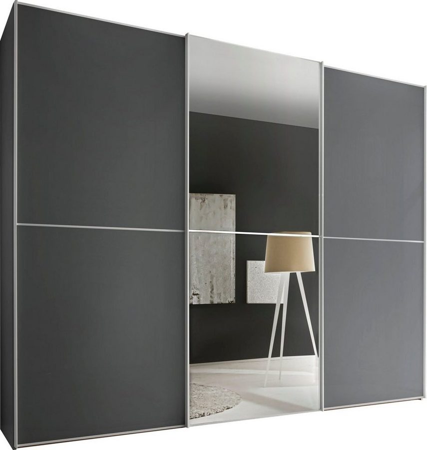 STAUD Schwebetürenschrank Sinfonie Plus, edles Design in hochwertiger Qualität, Made in Germany Mit Spiegeltüre und vier verschiedenen Ausstattungsvarianten