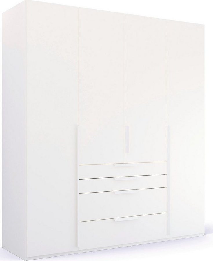 rauch Drehtürenschrank Kleiderschrank Schrank Garderobe Wäscheschrank PURISMA (in den Breiten 151/201/251/301 cm, inkl. SOFT-CLOSE-FUNKTION) mit Schubladen und umfangreichem Zubehör MADE IN GERMANY