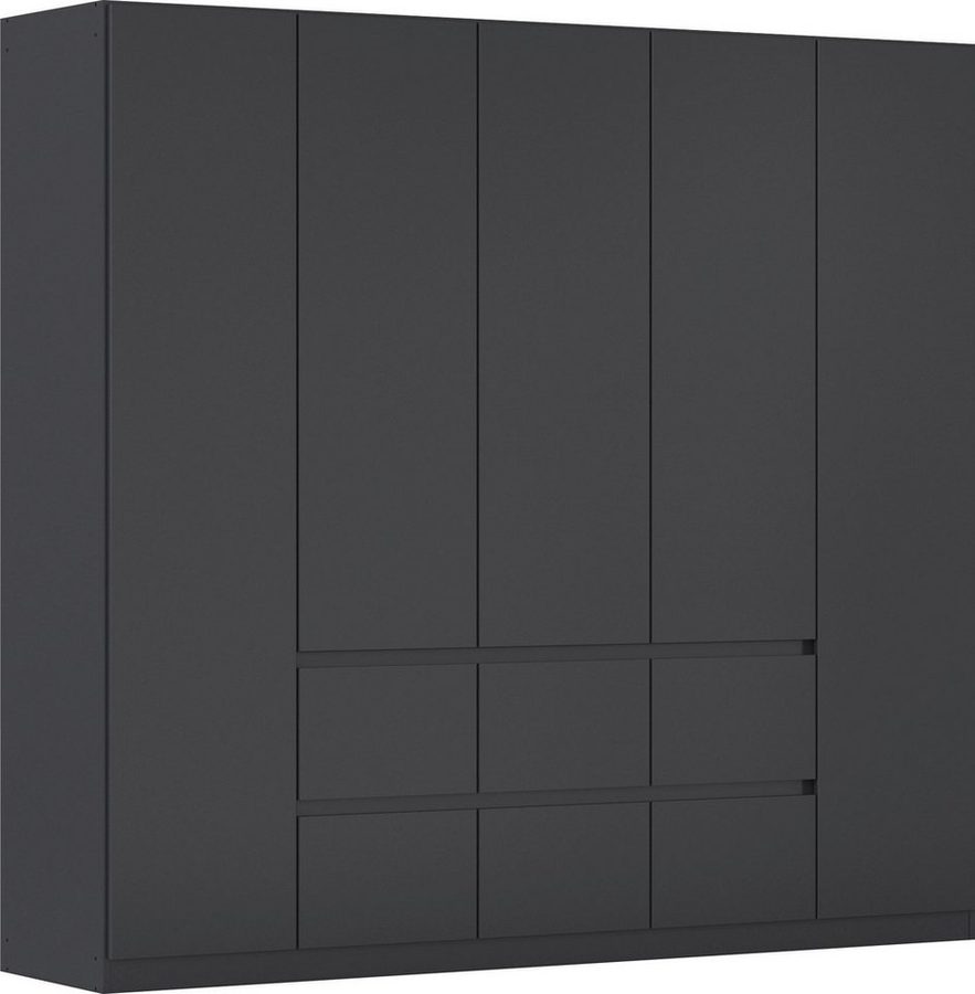 rauch Drehtürenschrank Mehrzweckschrank Aktenschrank Mietswohnung Garderobe MAINZ 226cm breit (3 verschiedene Ausstattungen BASIC/CLASSIC/PREMIUM (inkl. SOFT-CLOSE) grifflose Front, Außentüren mit Push-to-Open Funktion MADE IN GERMANY